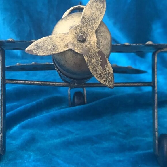 Unique model airplane - Handmade - Wheels and propeller work - Wood and metal - Picture 4 of 7